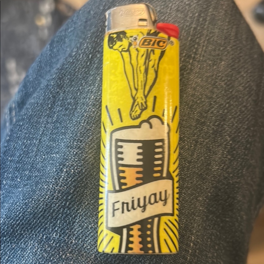 BIC Yellow 'Friyay' Lighter
